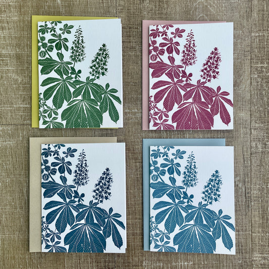 4 Horsechestnut Notecards