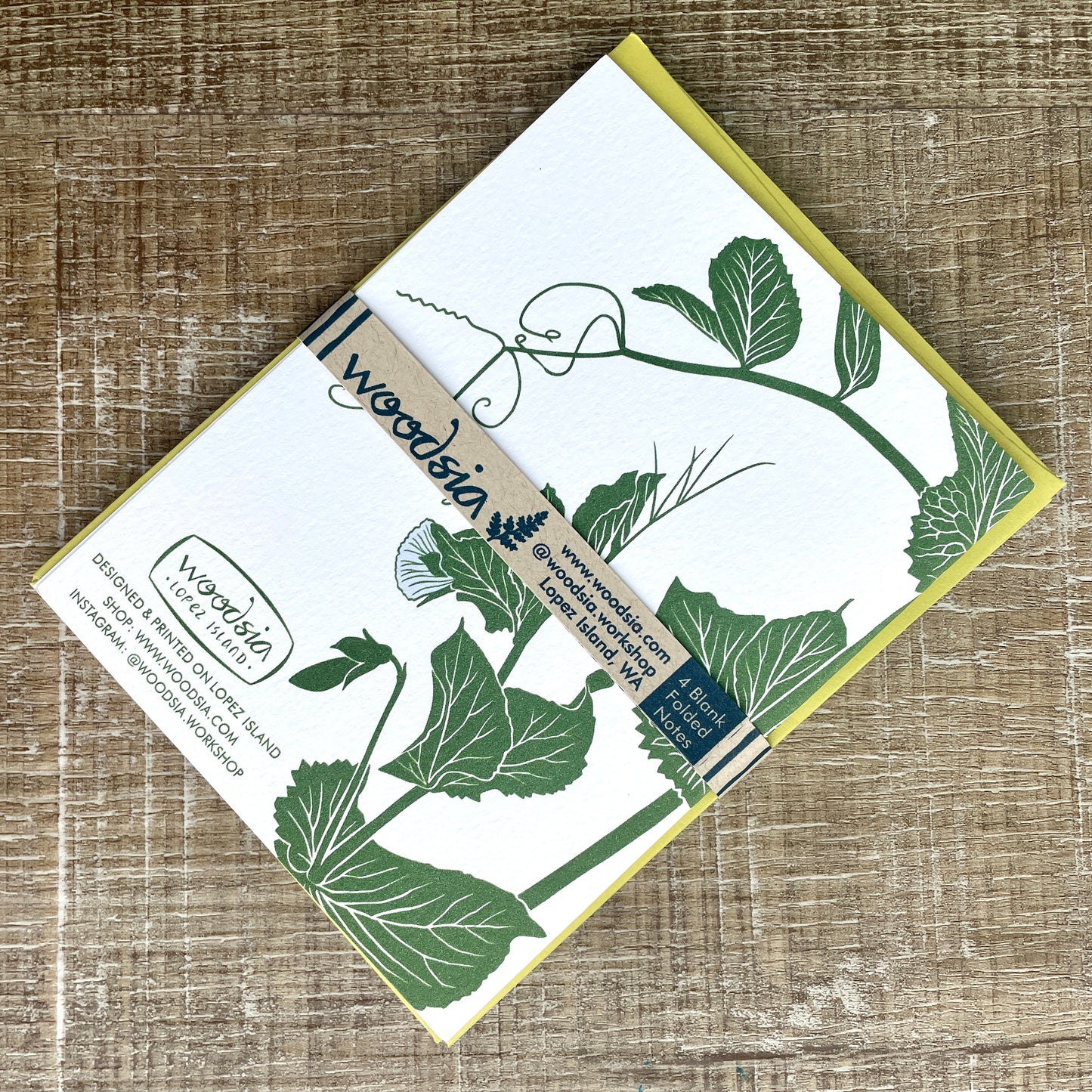 4 Snap Pea Notecards