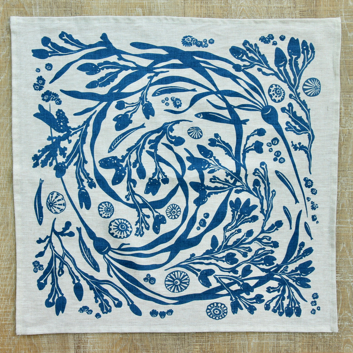Salish Sea Life Napkin on Linen