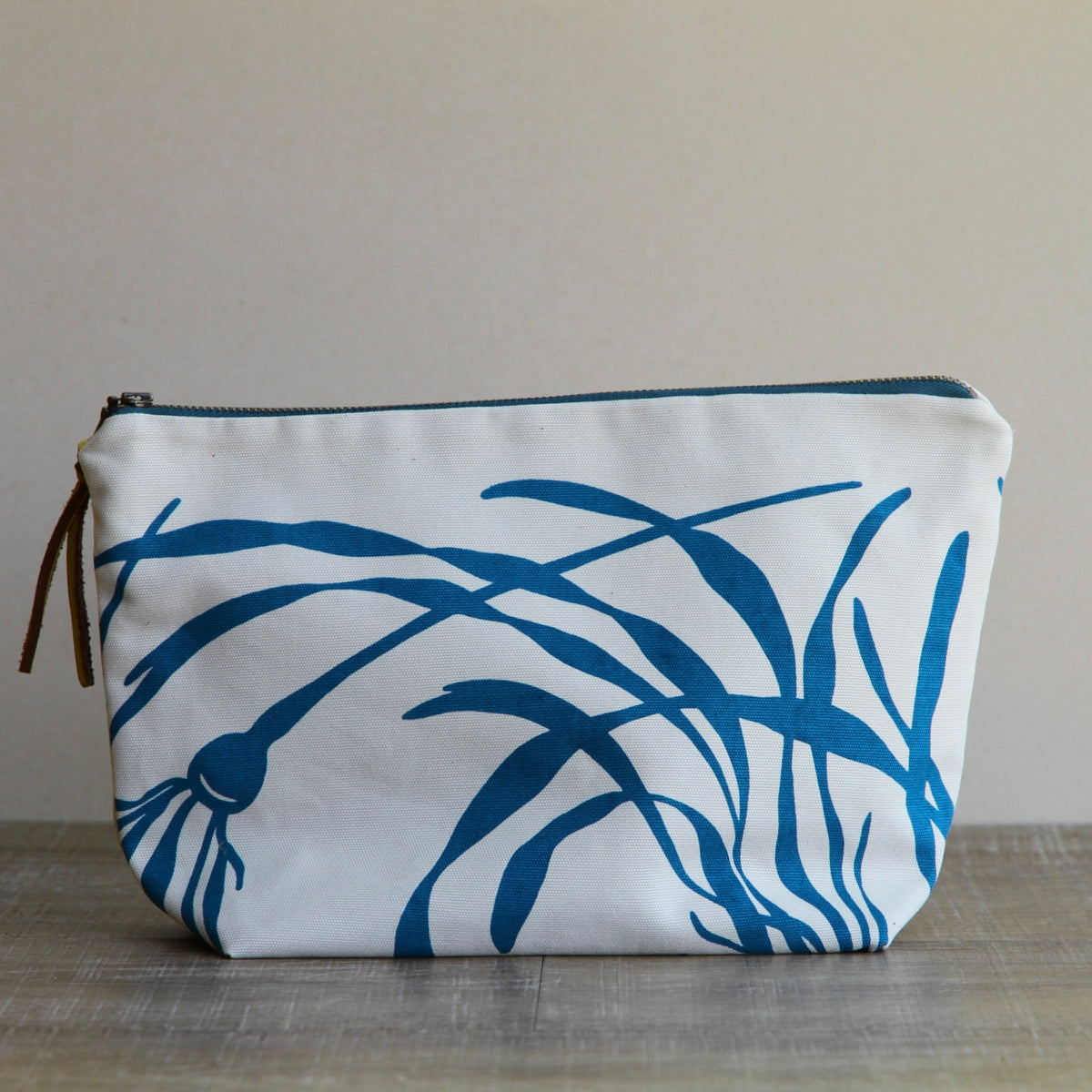 Canvas Supply Pouch - 11" Bull Kelp in Pool on Stone Canvas