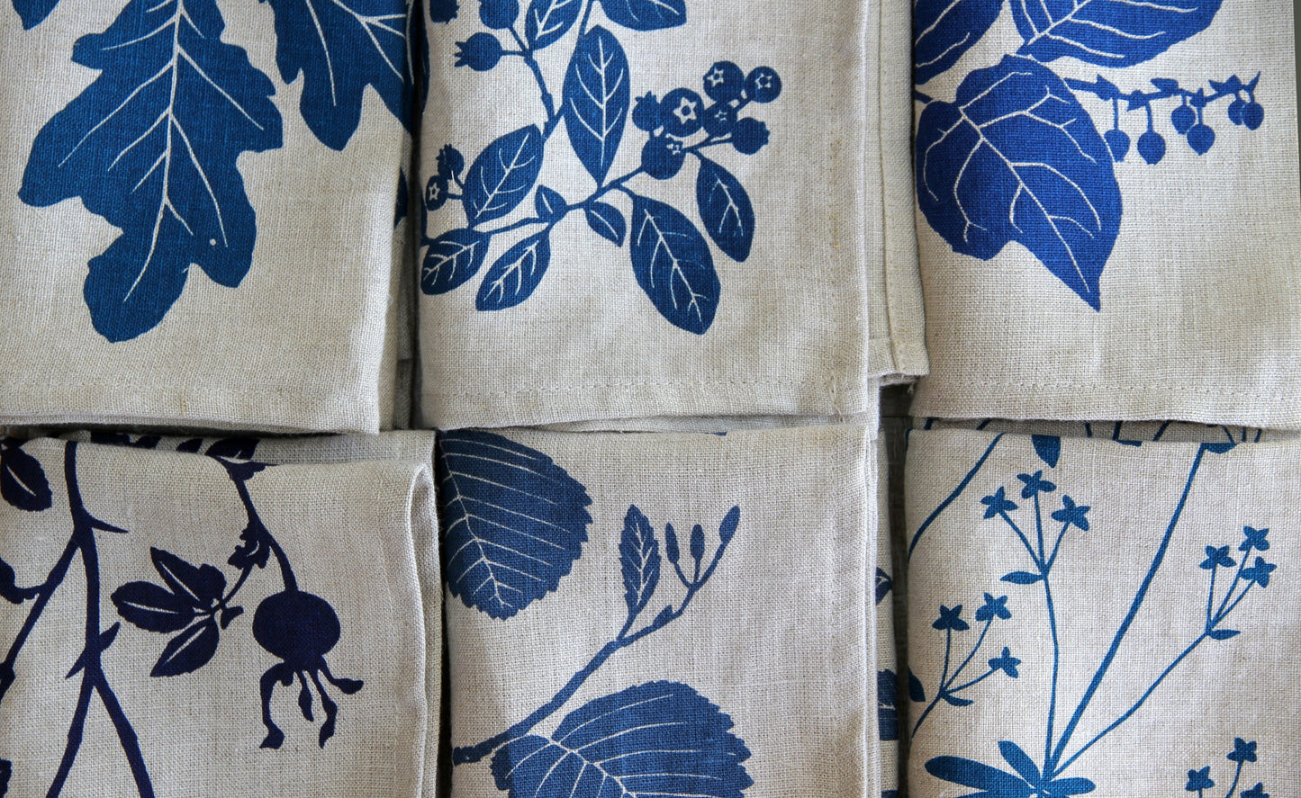 Shades of Blue Napkins - Set of 6