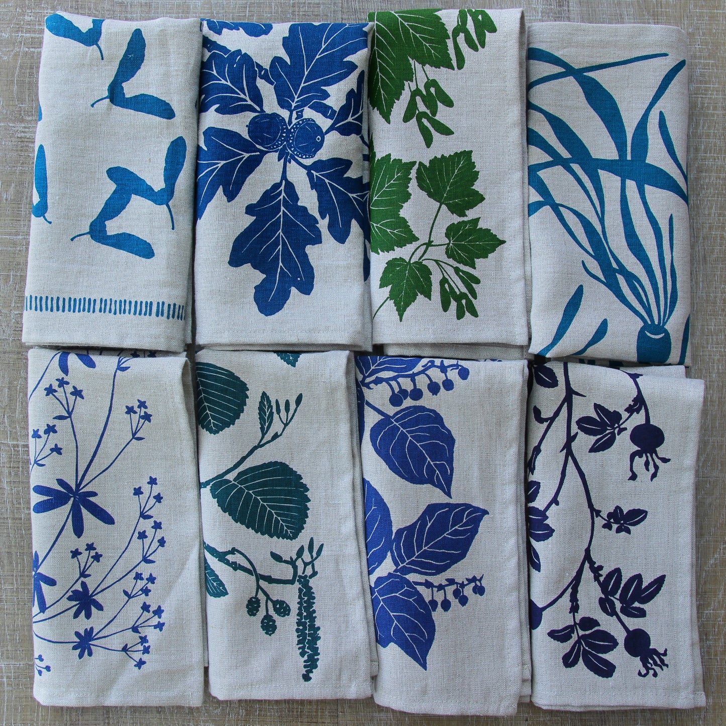 Northwest Botanical Napkins Set of 8