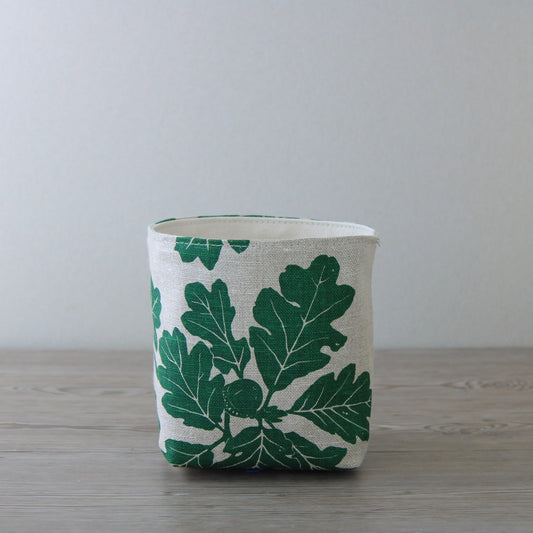 5" Linen Basket - Garry Oak in Leaf