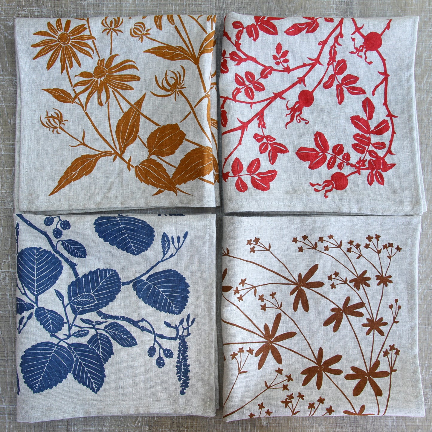 Sunset Botanical Napkin Mix - Set of 4