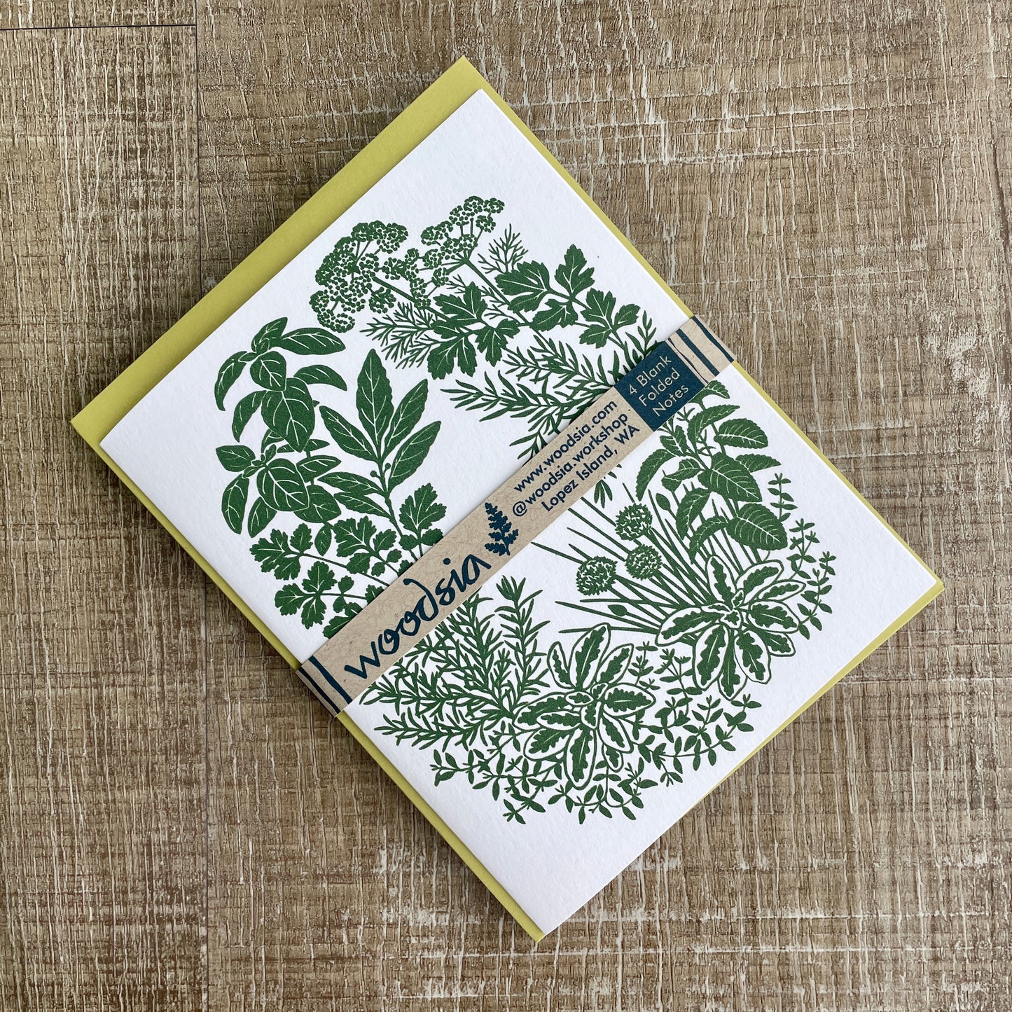4 Herb Wreath Notecards