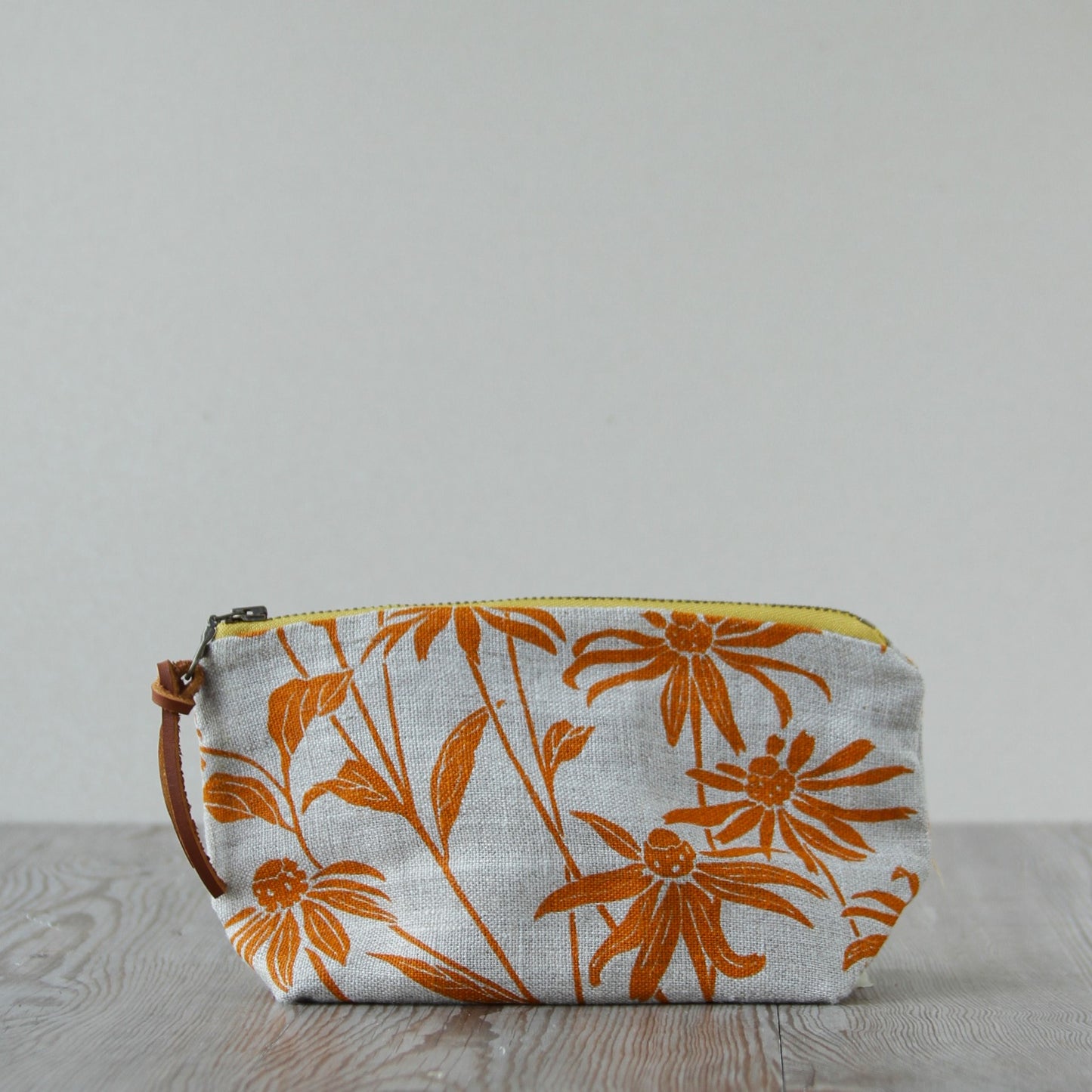 Supply Pouch - 7" - Black Eyed Susan in Sunshine