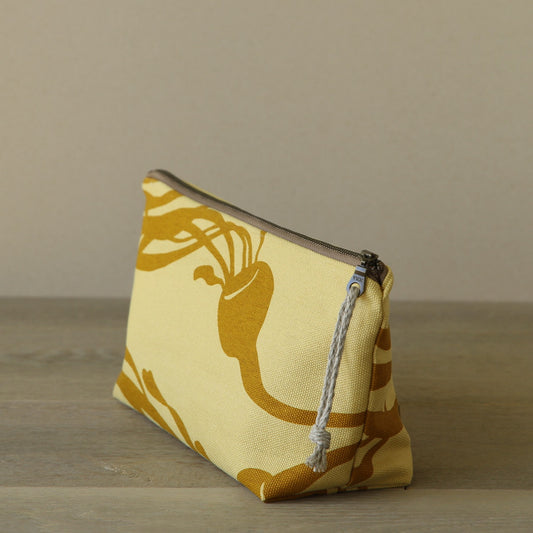 Supply Pouch - 11" Bull Kelp Ochre on Lemon Canvas