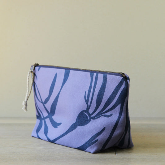 Supply Pouch - 11" Kelp in Navy on Lupin Canvas