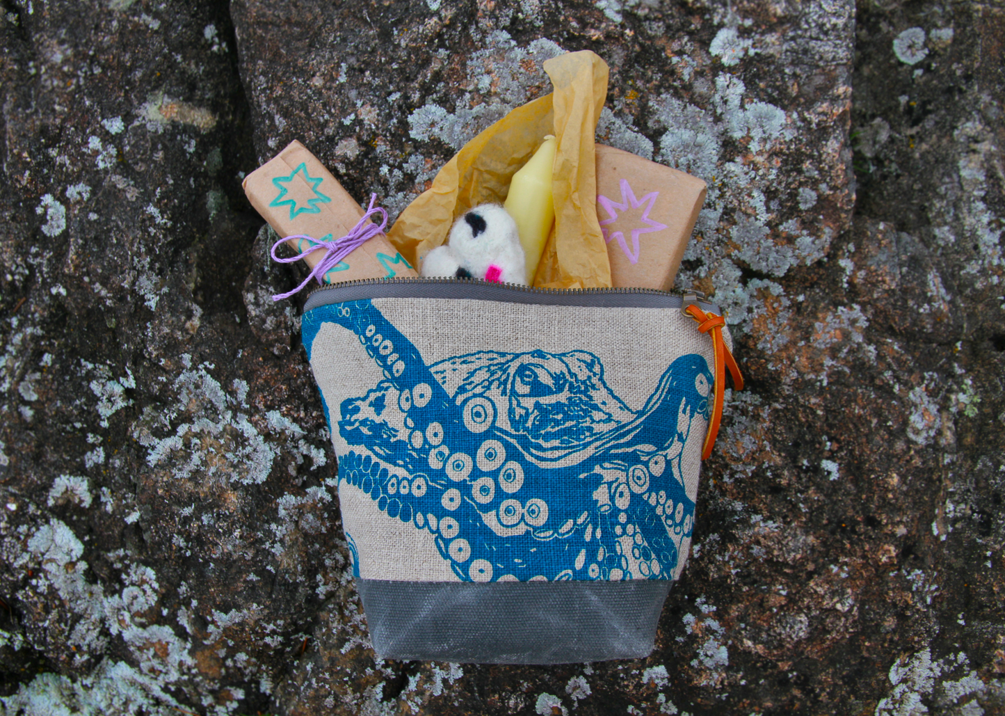 8" Octopus Zip-Kit with Charcoal Zipper