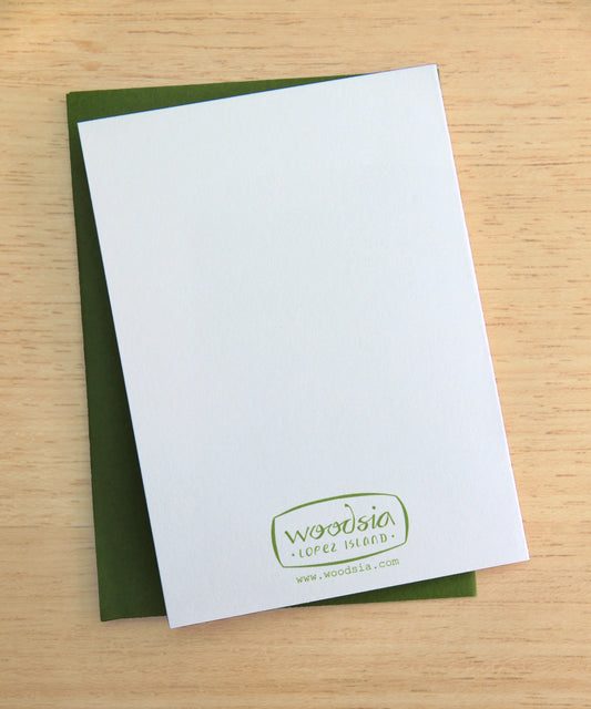 Sword Fern Heart Notecards in Fern
