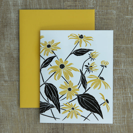 4 Black Eyed Susan Notecards