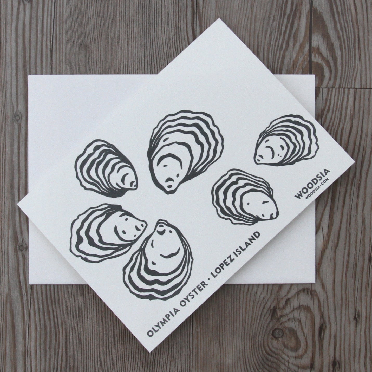 6 Oyster Notecards