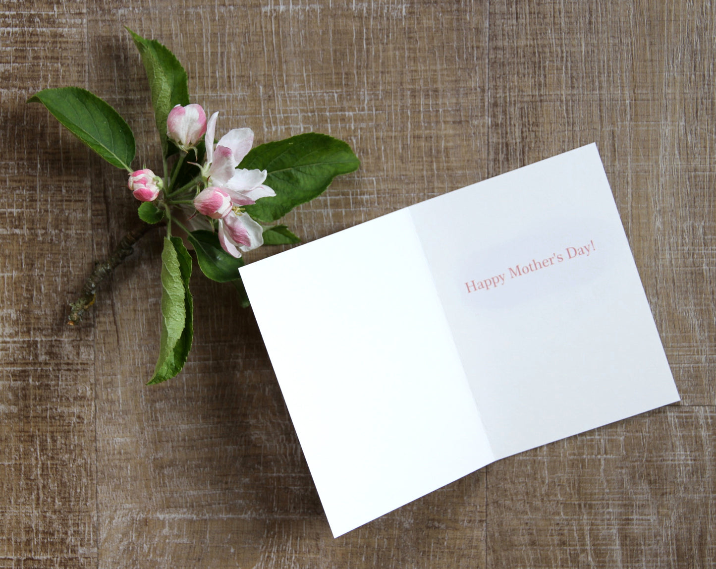 Sword Fern Heart Mother's Day Notecard (enclosed message)