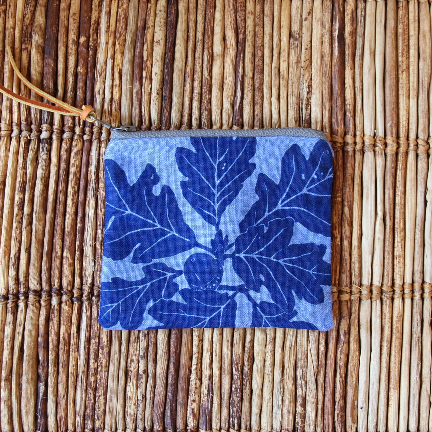 5" Pouch - Blue on Blue Garry Oak Pouch