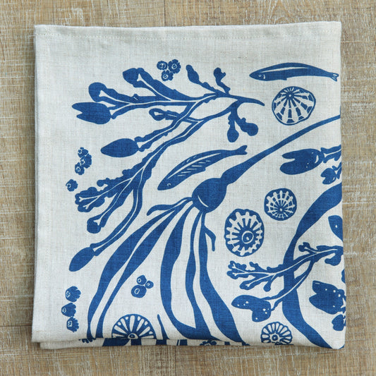 Salish Sea Life Napkin on Linen