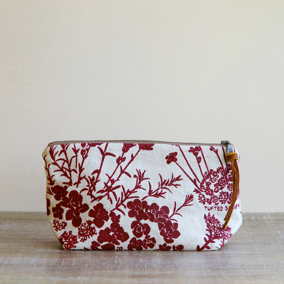 Supply Pouch - 9" - Sunny Bluff Wildflowers in Boysenberry