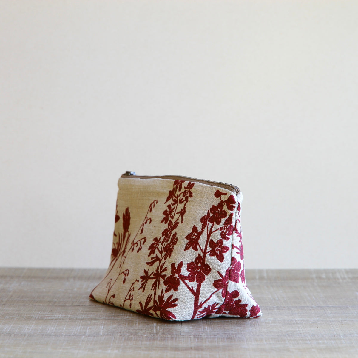 Supply Pouch - 9" - Sunny Bluff Wildflowers in Boysenberry