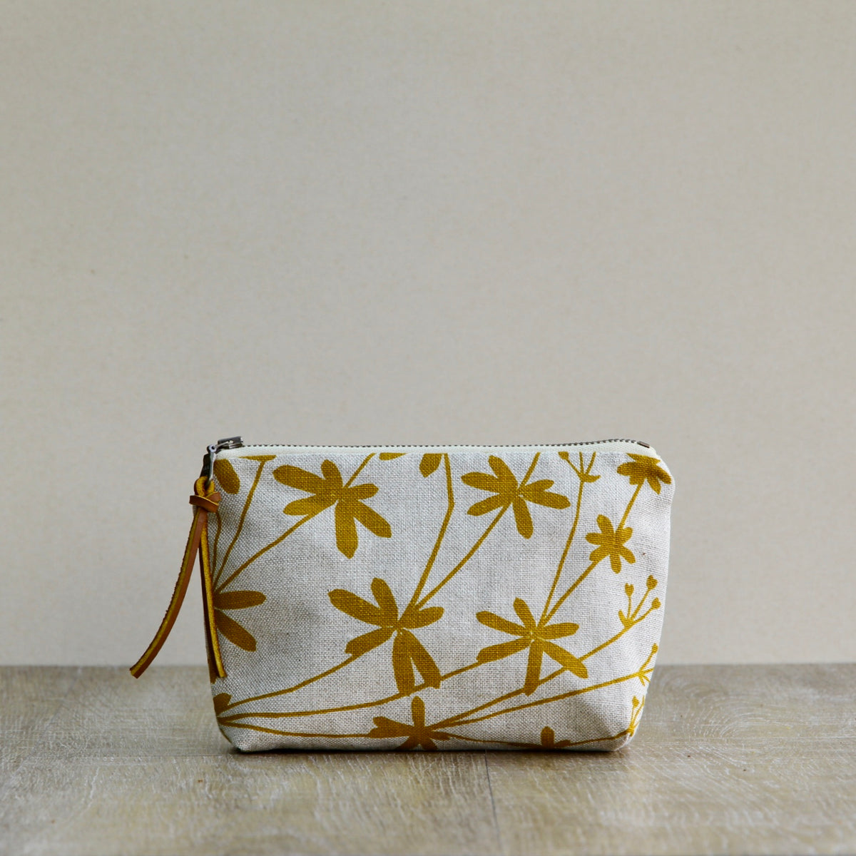 Linen Slim Pouch - 7" - Bedstraw in Sunshine