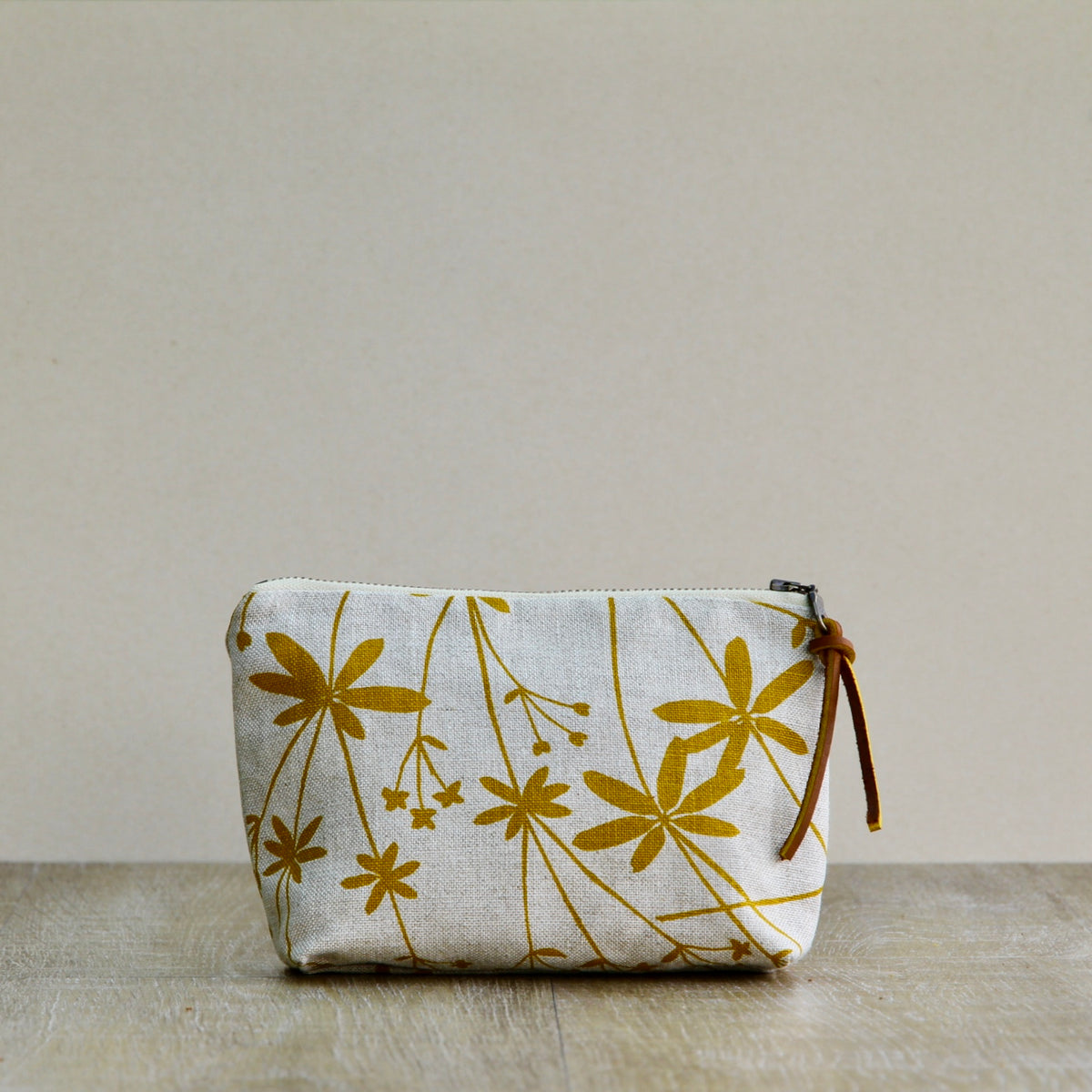 Linen Slim Pouch - 7" - Bedstraw in Sunshine