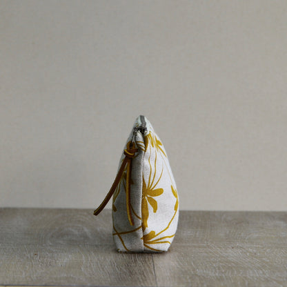 Linen Slim Pouch - 7" - Bedstraw in Sunshine
