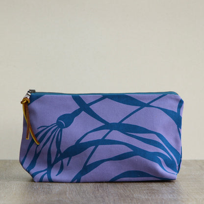 Canvas Supply Pouch - 10" Bull Kelp on Lupin Canvas in Teal