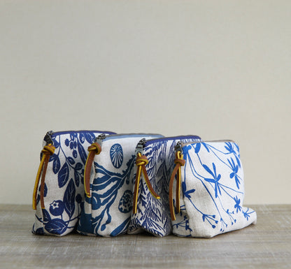 Linen Slim Pouch - 7" - Bedstraw in Sunshine