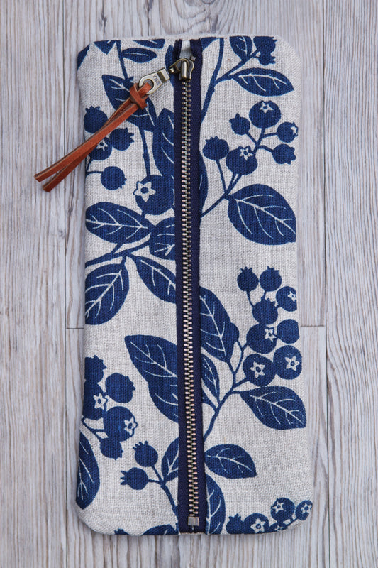 Slim Pouch - Blueberry in Indigo