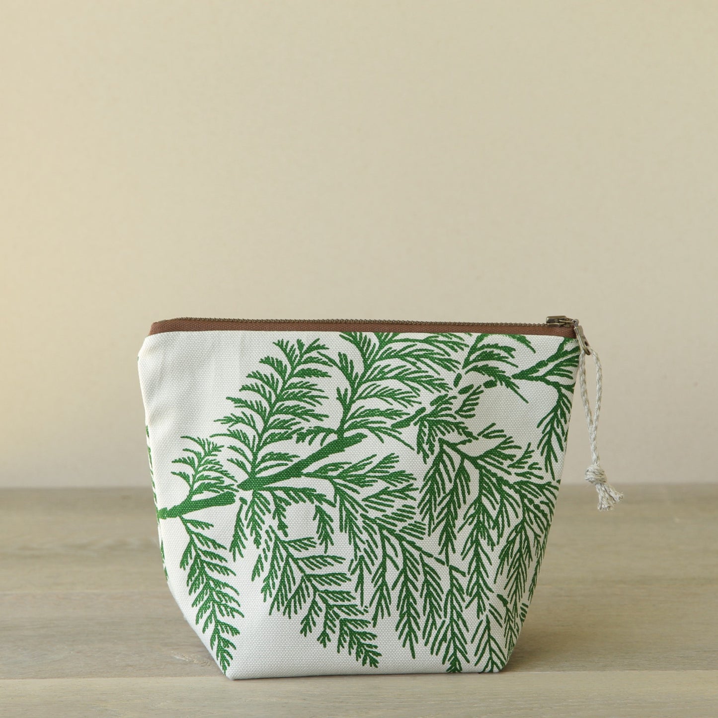 Supply Pouch - 8" Cedar in Leaf on Stone Canvas