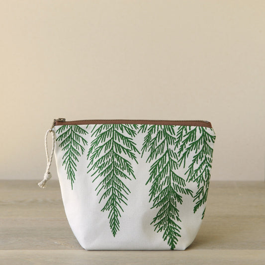 Supply Pouch - 8" Cedar in Leaf on Stone Canvas