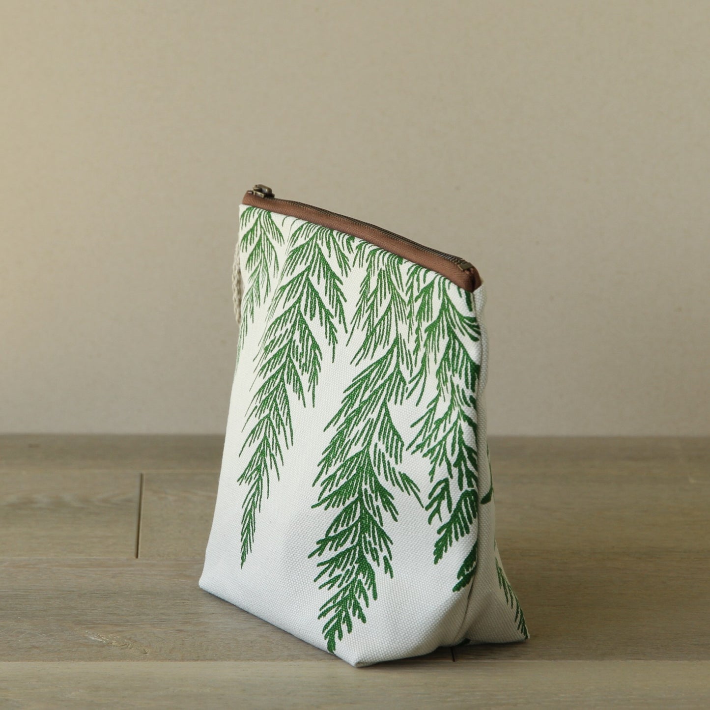 Supply Pouch - 8" Cedar in Leaf on Stone Canvas