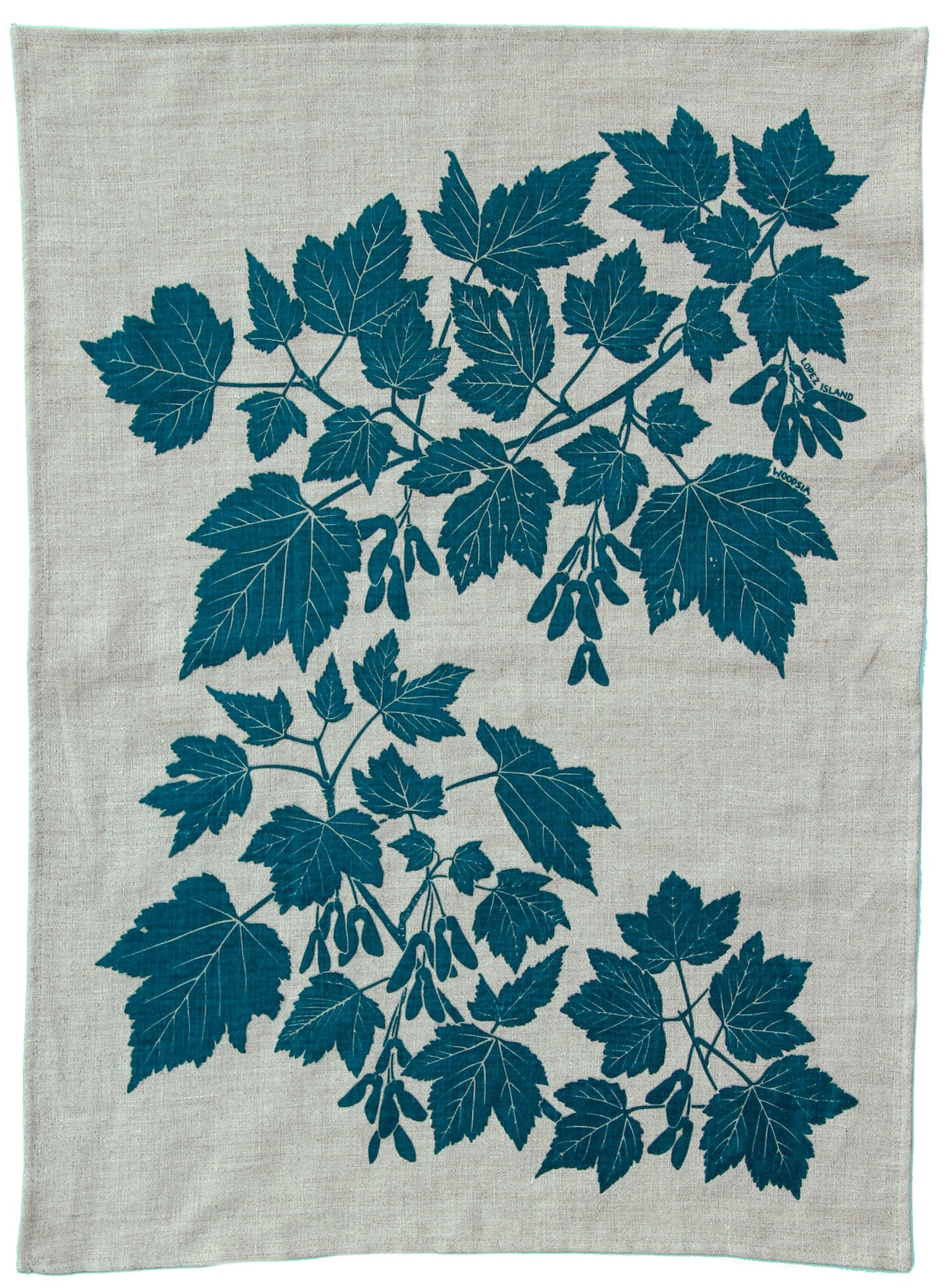 Douglas Maple Kitchen Towel in Pool on Natural