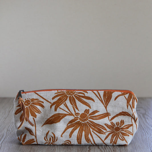 Triangle Pouch - Large- Black Eyed Susan