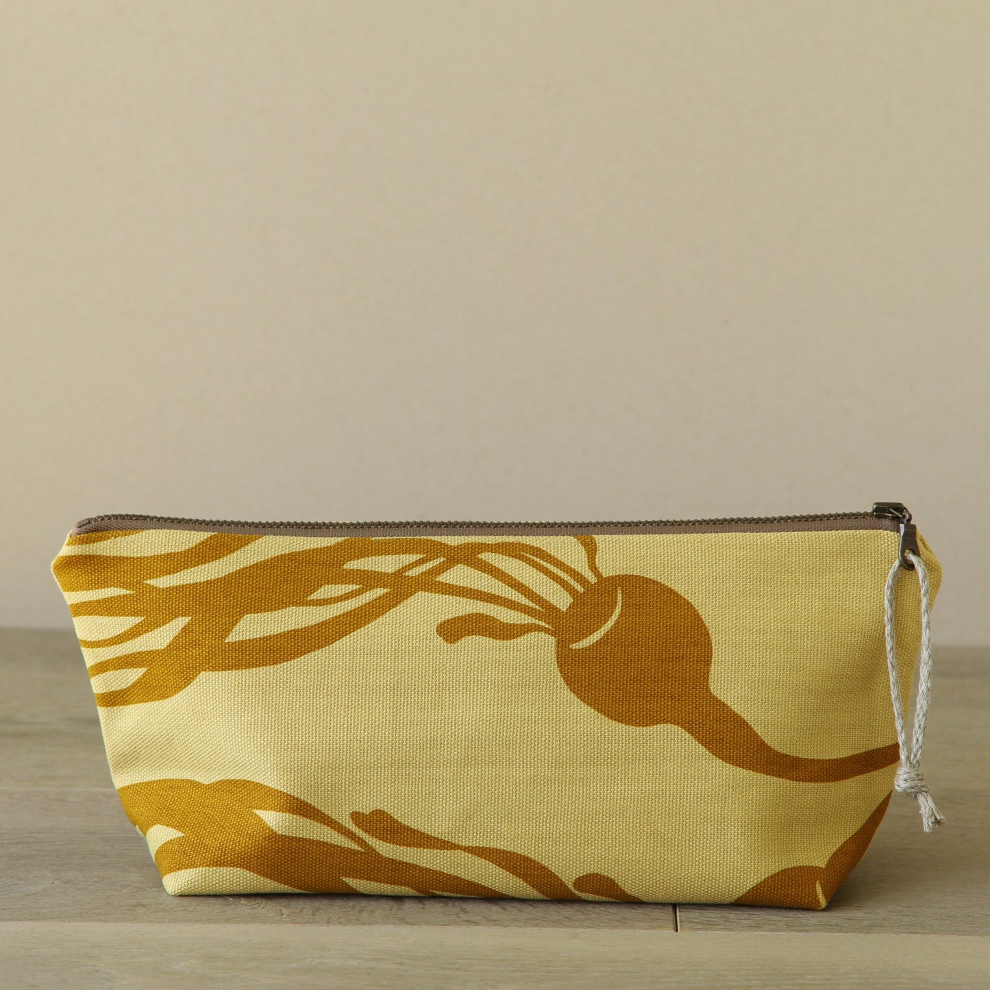 Supply Pouch - 11" Bull Kelp Ochre on Lemon Canvas