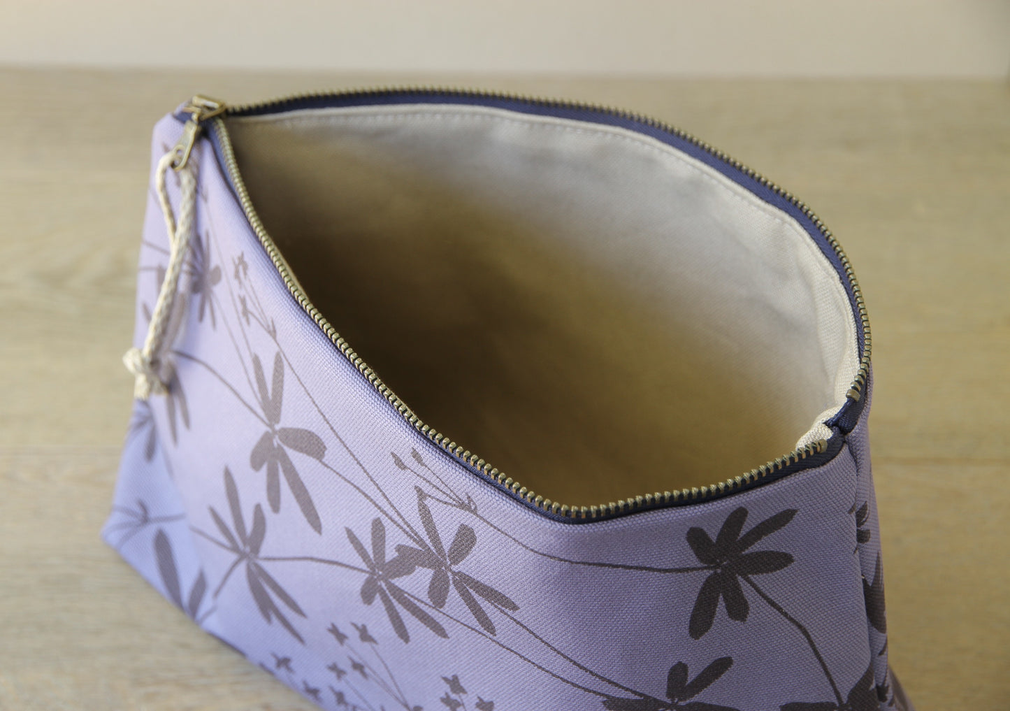 Supply Pouch - 11" Bedstraw in Midnight on Anemone Canvas