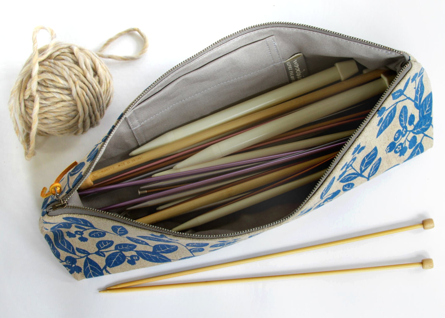 Knitting Needle Pouch - Blueberry