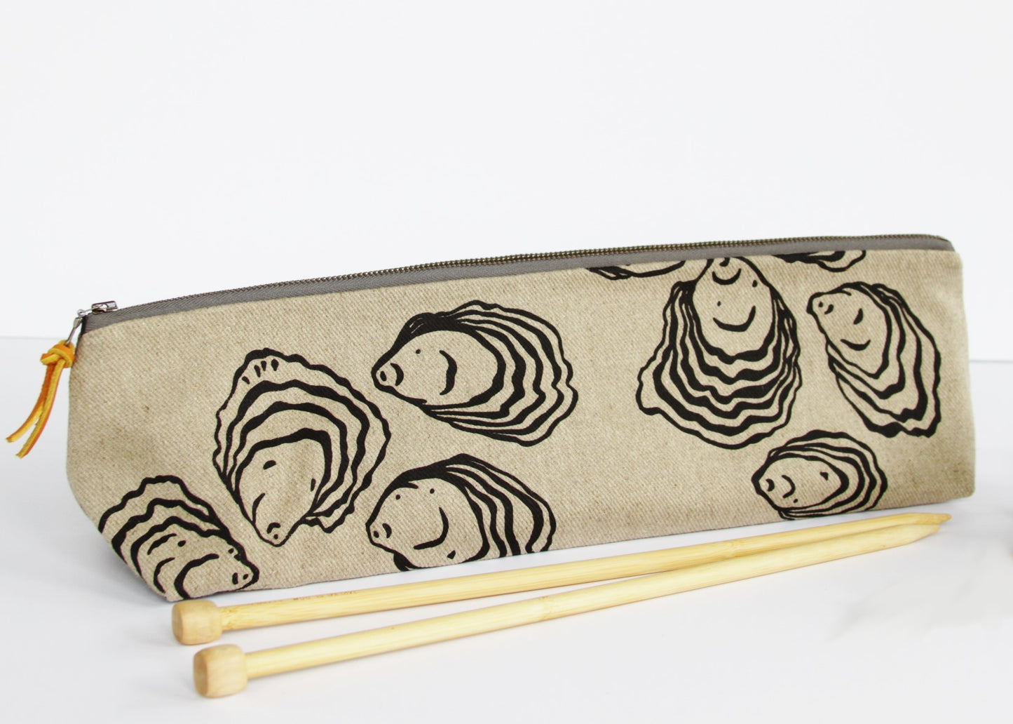 Knitting Needle Pouch - Oyster
