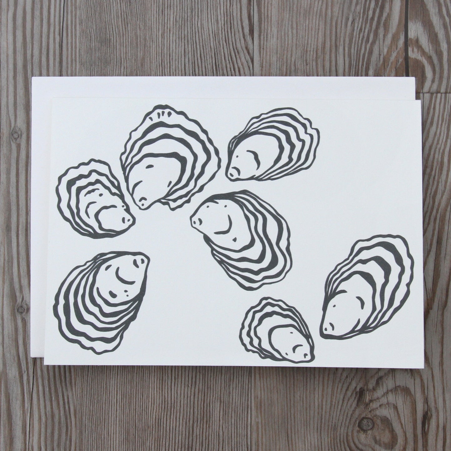 6 Oyster Notecards