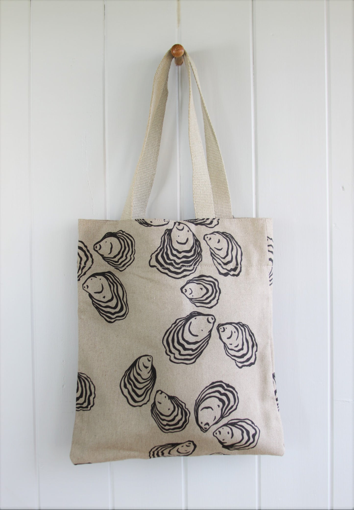 Simple Linen Bag - Oyster in Charcoal