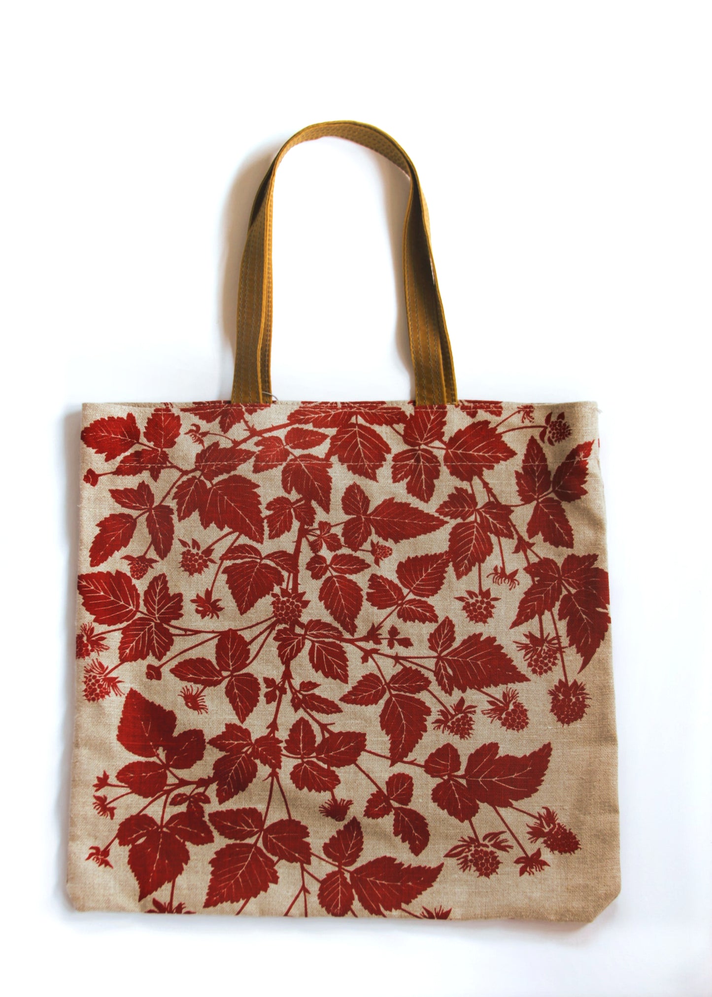 Simple Linen Bag - Salmonberry in Berry